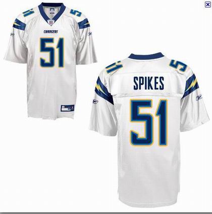 San Diego Chargers #51 SPIKES jerseys white