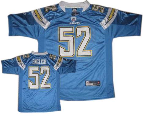 San Diego Chargers #52 Larry English jerseys LT blue
