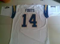 San Diego Chargers 14# Dan Fouts white Mitchell&Ness Jersey