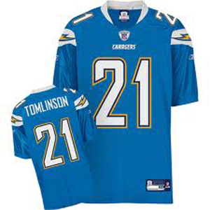 San Diego Chargers 21# L.Tomlinson light blue