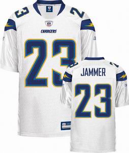 San Diego Chargers 23 Jammer white Jersey