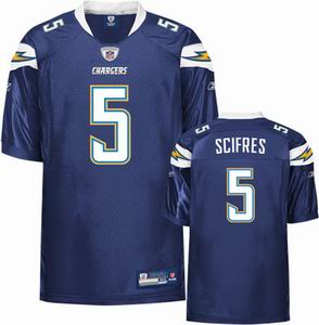 San Diego Chargers 5# Mike Scifres DK blue jerseys