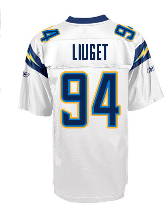 San Diego Chargers 94 LIUGET white Jersey