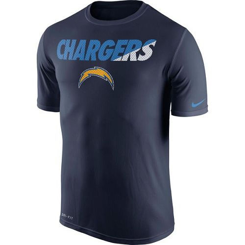 San Diego Chargers Nike Navy Blue Legend Staff Practice Performance T-Shirt