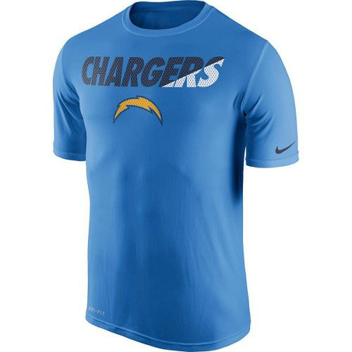 San Diego Chargers Nike Powder Blue Legend Staff Practice Performance T-Shirt