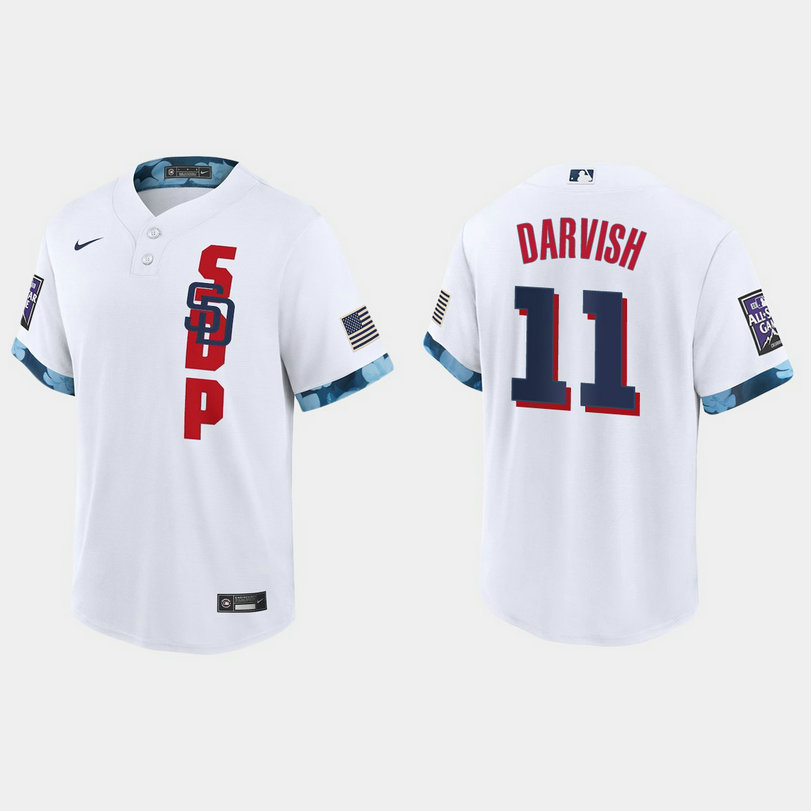 San Diego Padres #11 Yu Darvish 2021 Mlb All Star Game Fan's Version White Jersey
