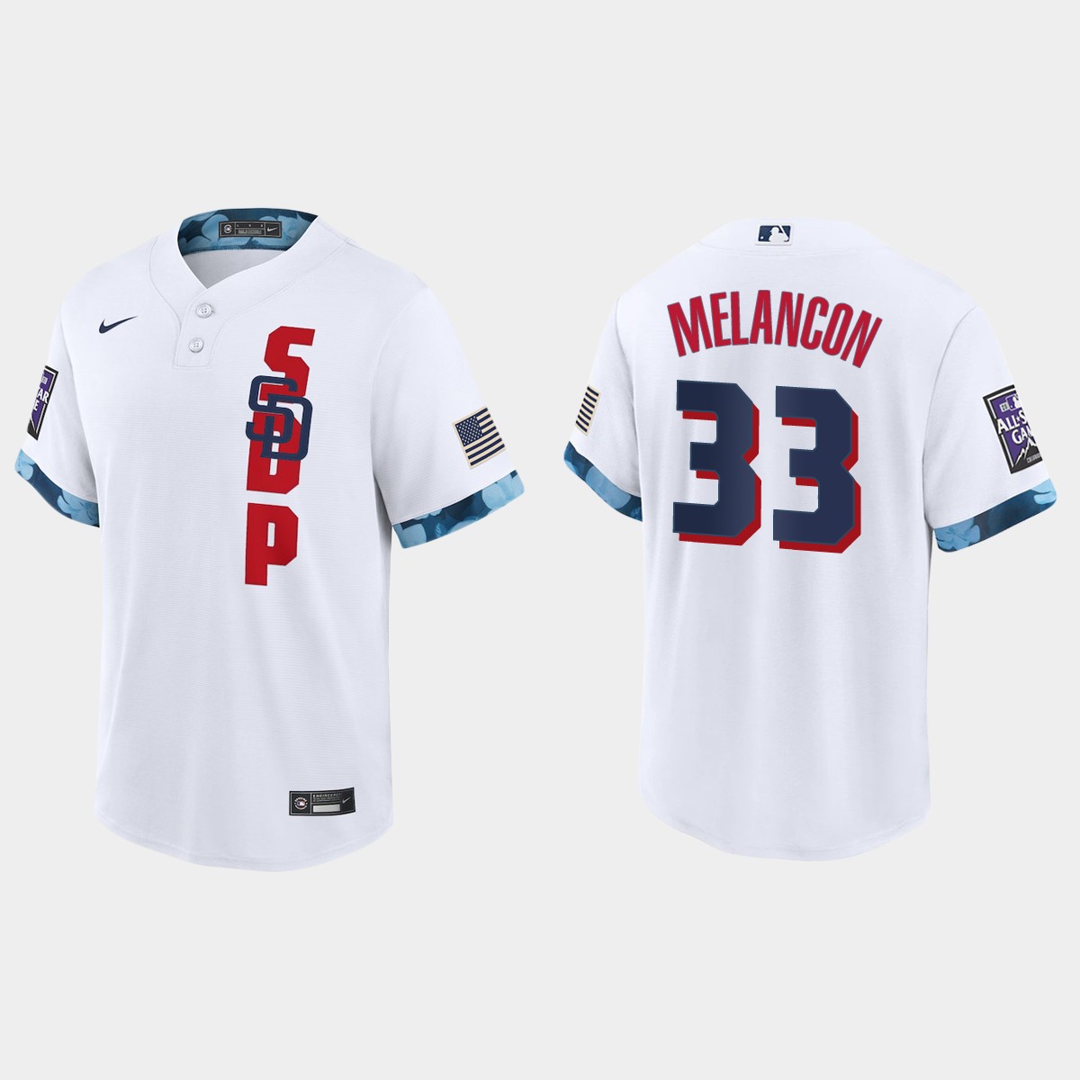San Diego Padres #33 Mark Melancon 2021 Mlb All Star Game Fan's Version White Jersey