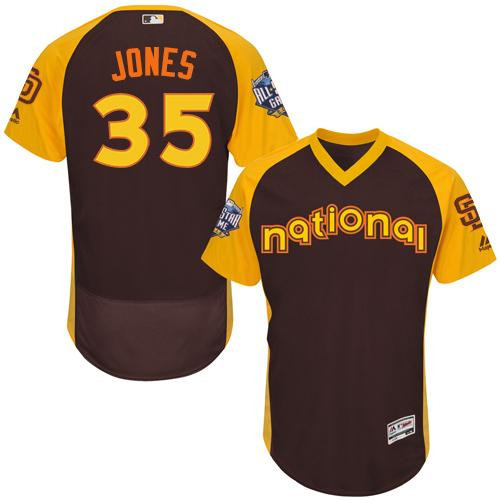 San Diego Padres 35 Randy Jones Brown Flexbase Authentic Collection 2016 All-Star National League Baseball Jersey