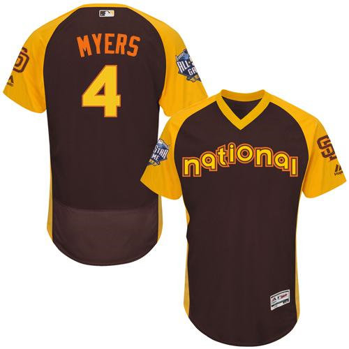 San Diego Padres 4 Wil Myers Brown Flexbase Authentic Collection 2016 All-Star National League Baseball Jersey