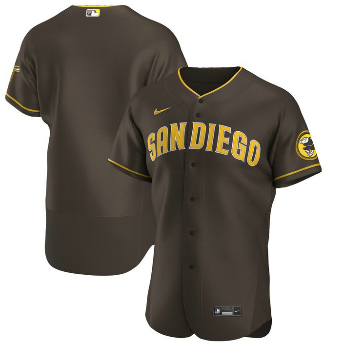 San Diego Padres Men's Nike Brown Authentic Alternate Team MLB Jersey