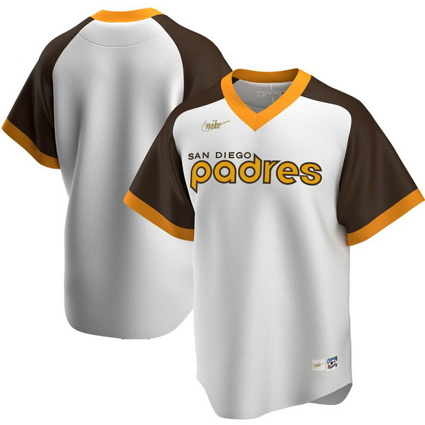 San Diego Padres Nike Home Cooperstown Collection Team MLB Jersey White