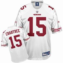 San Francisco 49ers 15# Michael Crabtree White Jersey
