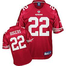 San Francisco 49ers 22# Carlos Rogers red Color Jersey