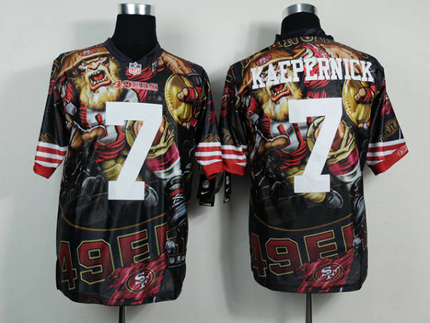 San Francisco 49ers 7 Colin Kaepernick Fanatical Version NFL Jerseys