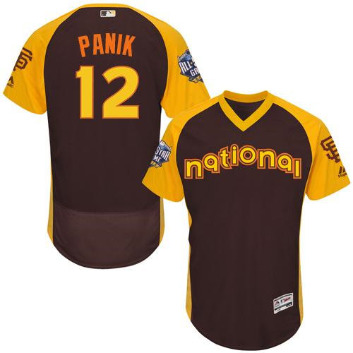 San Francisco Giants 12 Joe Panik Brown Flexbase Authentic Collection 2016 All-Star National League Baseball jerseys