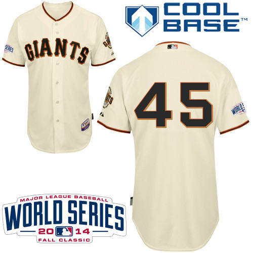 San Francisco Giants 45 ishikawa Cream jerseys 2014 World Series PATCH