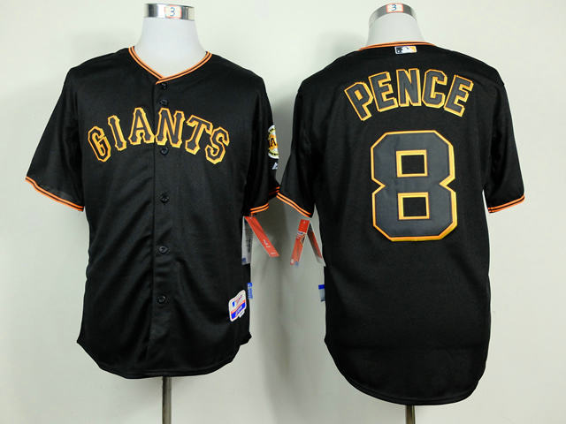 San Francisco Giants 8 Hunter Pence black baseball Jersey