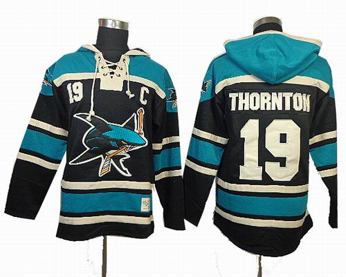 San Jose Sharks #19 Joe Thornton Hoody