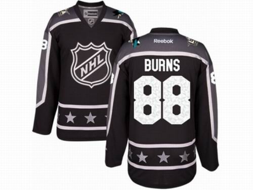 San Jose Sharks #88 Brent Burns Black Pacific Division 2017 All-Star NHL Jersey