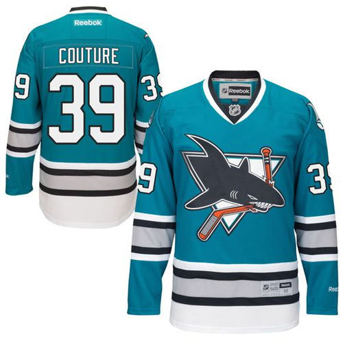San Jose Sharks 39 Logan Couture Teal 25th Anniversary NHL Jersey