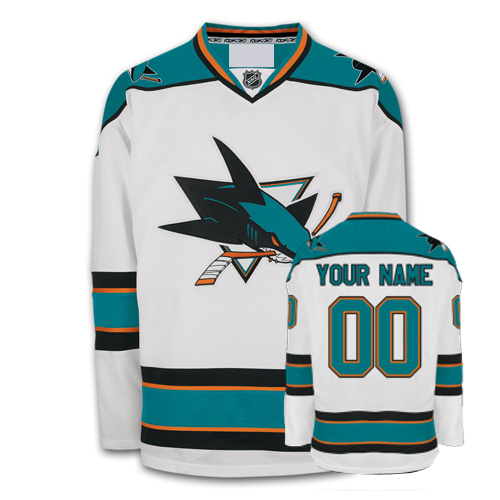 San Jose Sharks Road Customized Hockey Jersey