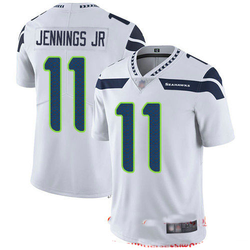 Seahawks #11 Gary Jennings Jr. White Men's Stitched Football Vapor Untouchable Limited Jersey