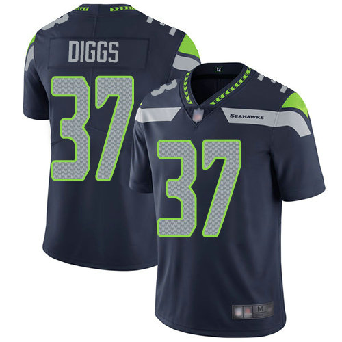 Seahawks #37 Quandre Diggs Steel Blue Team Color Men's Stitched Football Vapor Untouchable Limited Jersey