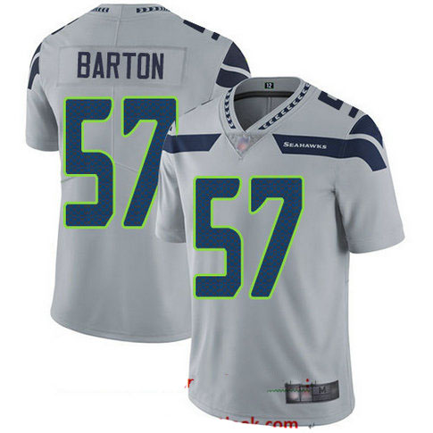 Seahawks #57 Cody Barton Grey Alternate Men's Stitched Football Vapor Untouchable Limited Jersey