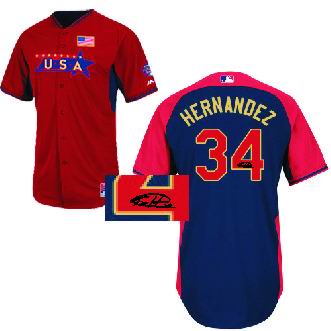 Seattle Mariners #34 Felix Hernandez USA 2014 Future Stars BP Jersey