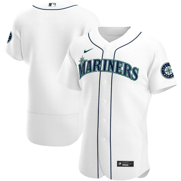 Seattle Mariners Men's Nike White Home 2020 Authentic MLB Jersey