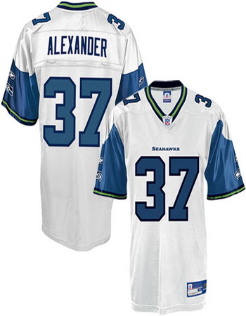 Seattle Seahawks #37 Shaun Alexander white