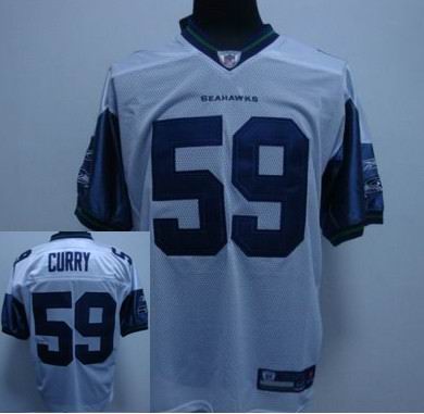 Seattle Seahawks #59 Aaron Curry Team white Color Jersey