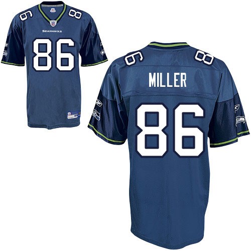 Seattle Seahawks #86 Zach Miller Jersey blue