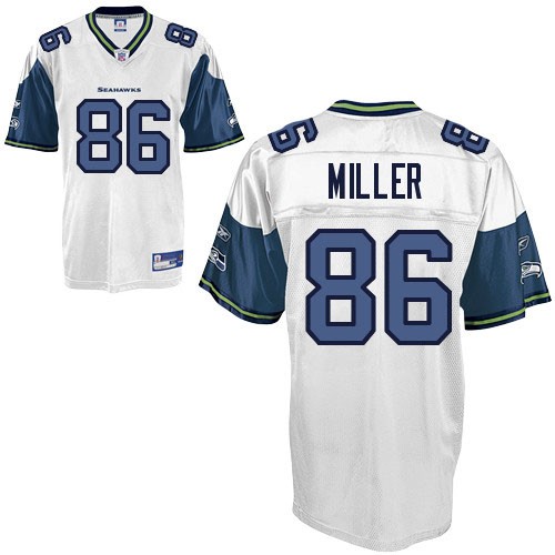 Seattle Seahawks #86 Zach Miller Jersey white