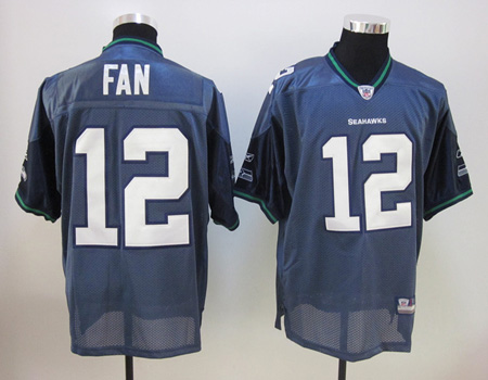 Seattle Seahawks 12 FAN blue jerseys