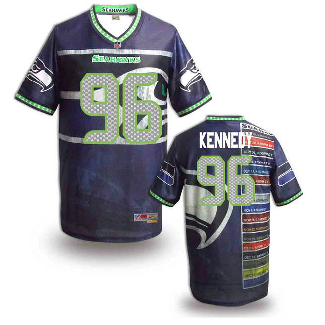 Seattle Seahawks 96 Cortez Kennedy Fashtion stitched NFL jerseys(3)