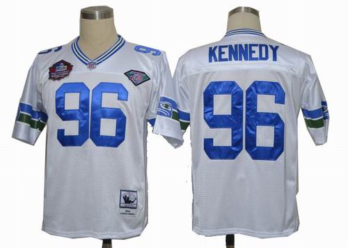 Seattle Seahawks 96 Kennedy White Hall of Fame 2012