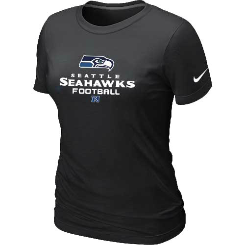 Seattle Seahawks Black Women's Critical Victory T-Shirt
