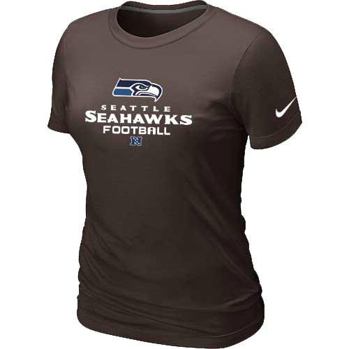 Seattle Seahawks Brown Women's Critical Victory T-Shirt