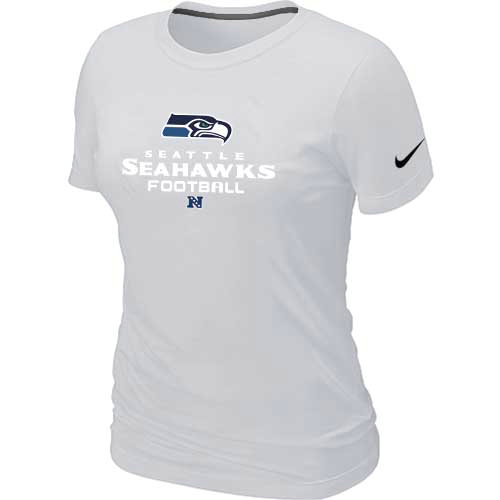 Seattle Seahawks White Women's Critical Victory T-Shirt