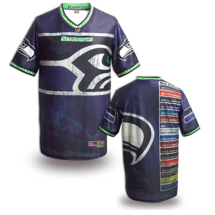 Seattle Seahawks blank fashion NFL jerseys(11)