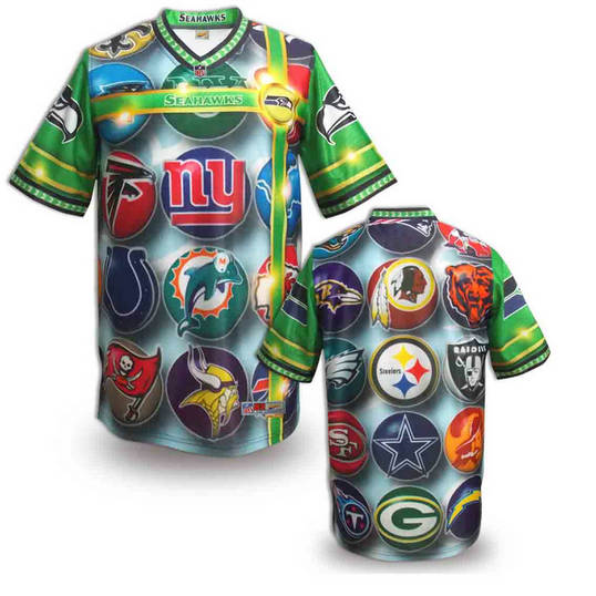 Seattle Seahawks blank fashion NFL jerseys(17)