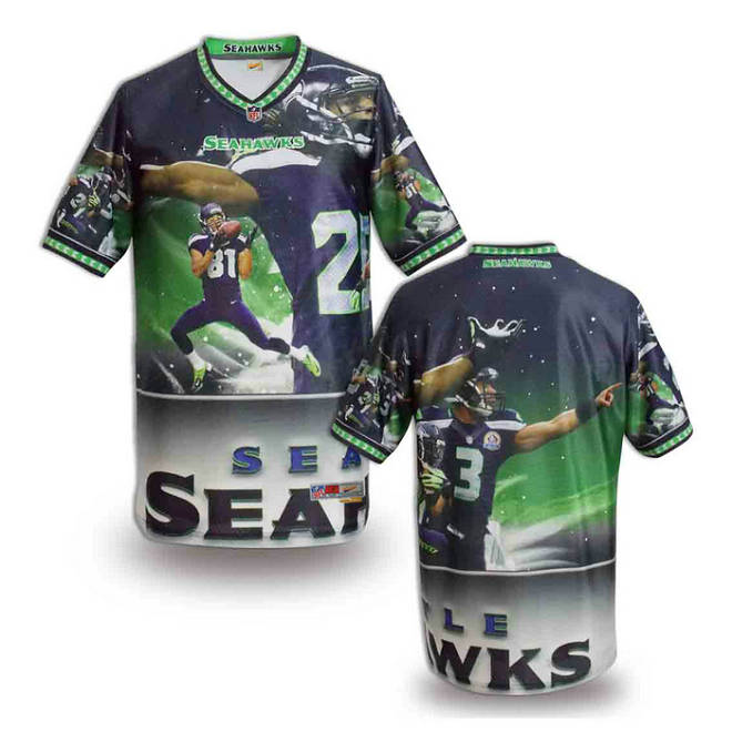 Seattle Seahawks blank fashion NFL jerseys(2)