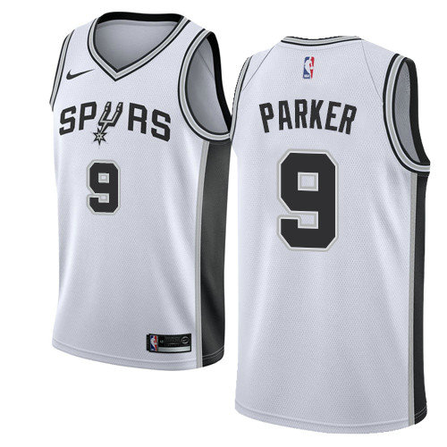Spurs #9 Tony Parker White Women's Basketball Swingman Association Edition Jersey