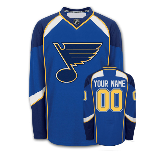 St. Louis Blues Home Customized Hockey Jersey