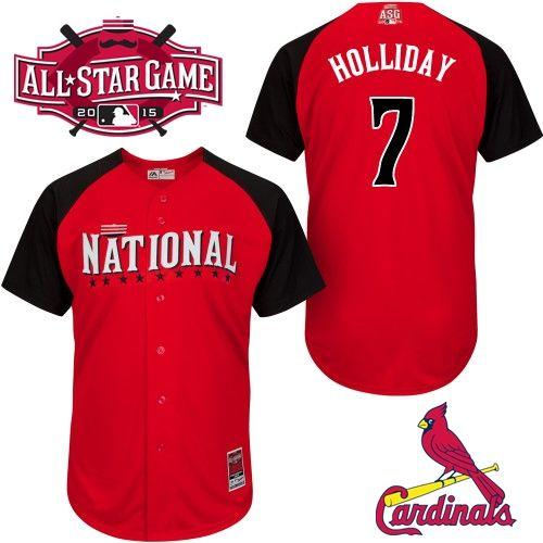 St. Louis Cardinals 7 Matt Holliday Red 2015 All-Star National League Baseball jersey