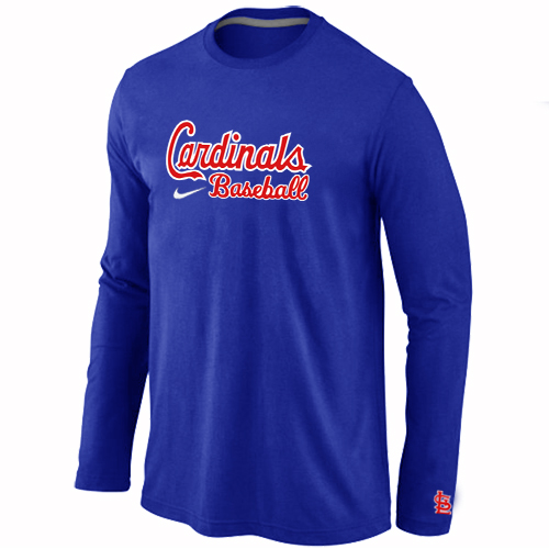 St. Louis Cardinals Long Sleeve T-Shirt Blue