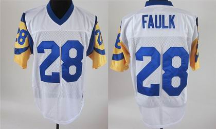 St. Louis Rams #28 Marshall faulk 2011 NEW white Football jerseys