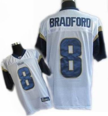 St. Louis Rams #8 Sam Bradford Color white Jersey