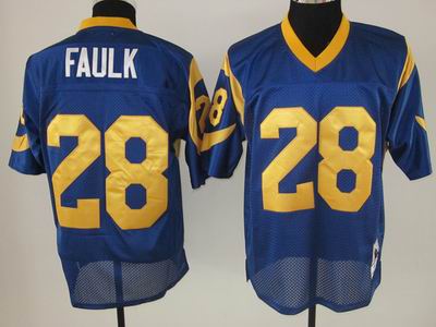 St. Louis Rams 28# Marshall faulk 2011 NEW blue Football jerseys
